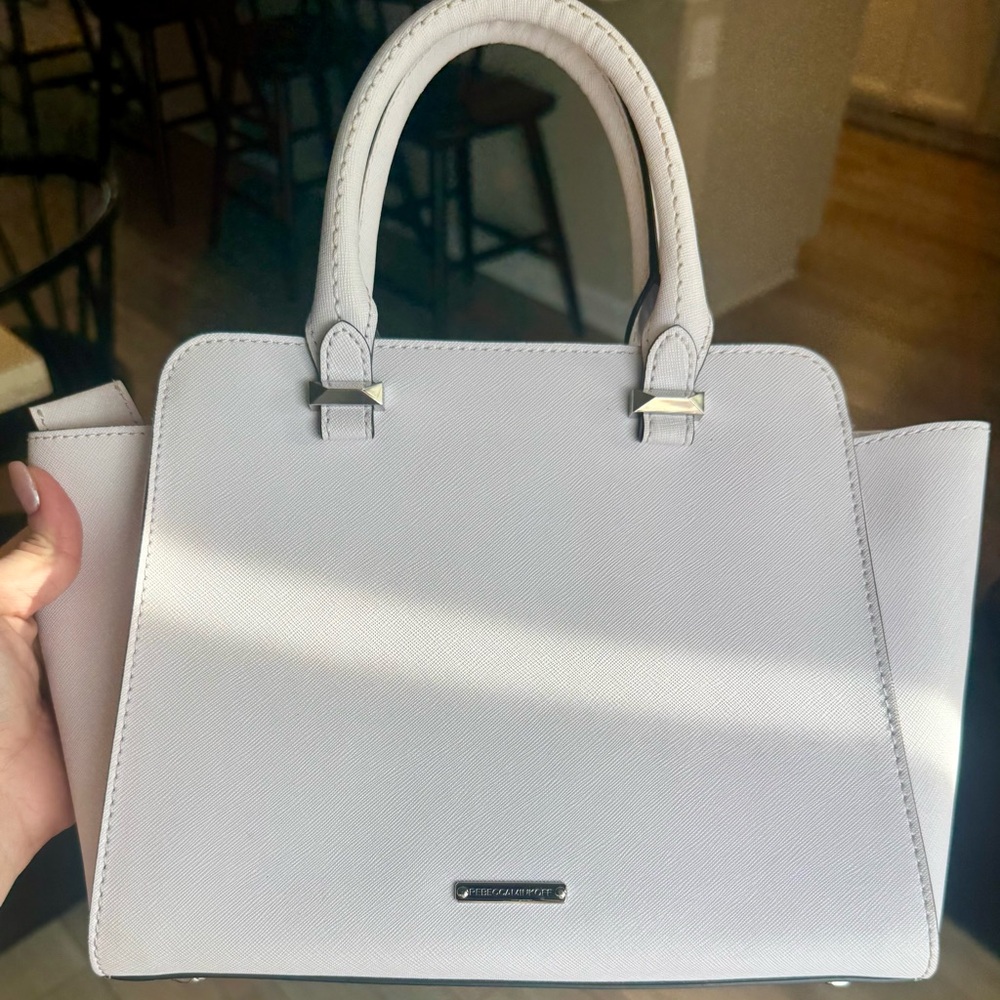 LIKE NEW! Rebecca Minkoff Micro/Mini Avery Tote Blush Pink Spring 7in X 9in